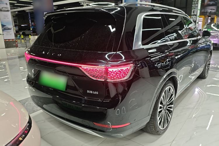 Used Hima AITO M9 2024 Range-Extended Ultra Version 42 kWh 6-Seater Model Rear Right 45 Deg