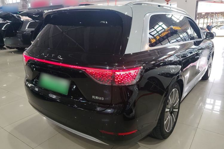 Used Hima AITO M9 2024 Range-Extended Max Edition 52 kWh 6-Seater Version Rear Right 45 Deg
