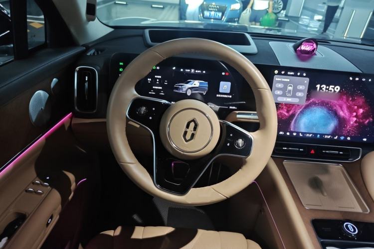 Used Hima AITO M9 2024 Range-Extended Ultra Version 52 kWh 5-Seater Model Steering Wheel