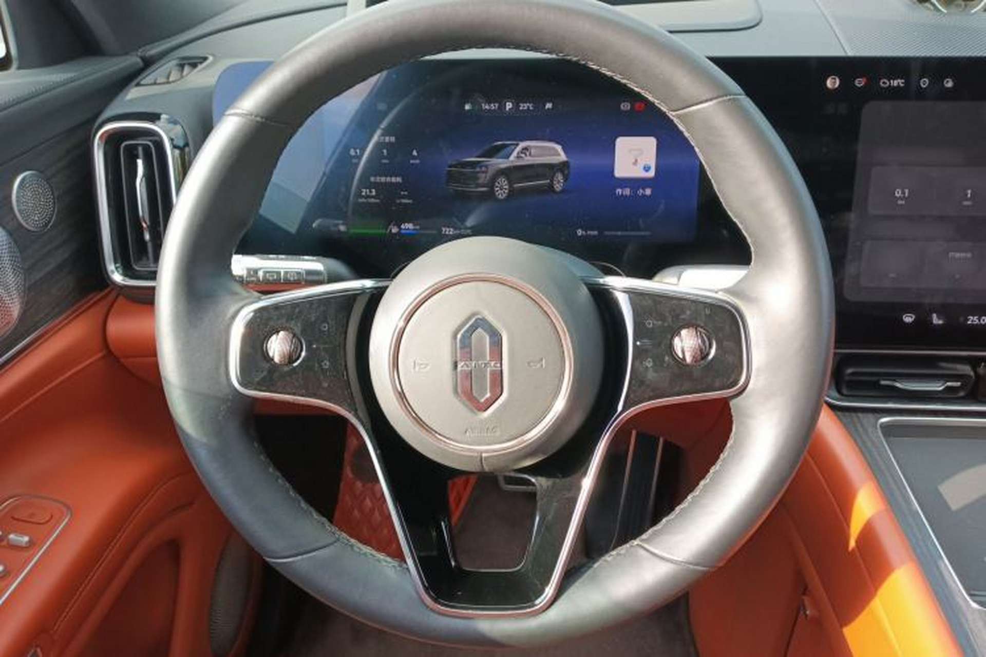 Used Hima AITO M9 2024 Range-Extended Ultra Version 42 kWh 6-Seater Model Steering Wheel
