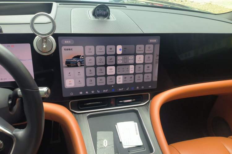 Used Hima AITO M9 2024 Range-Extended Ultra Version 52 kWh 6-Seater Model Audio And AC Panel