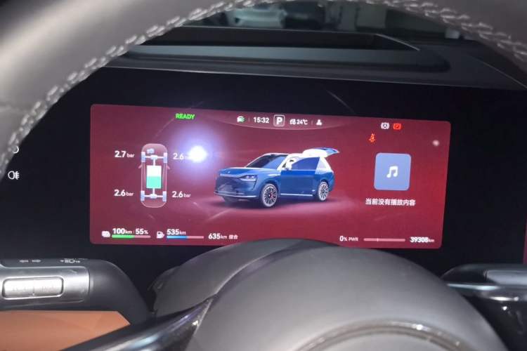 Used Hima AITO M9 2024 Range-Extended Ultra Version 42 kWh 6-Seater Model Instrument Cluster