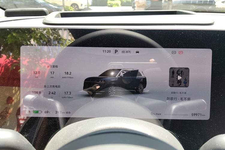 Used Hima AITO M9 2024 All-Electric Max Version 100 kWh 6-Seater Instrument Cluster