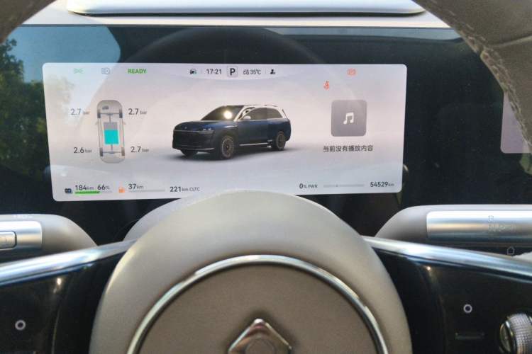 Used Hima AITO M9 2024 Range-Extended Ultra Version 52 kWh 5-Seater Model Odometer Close Up