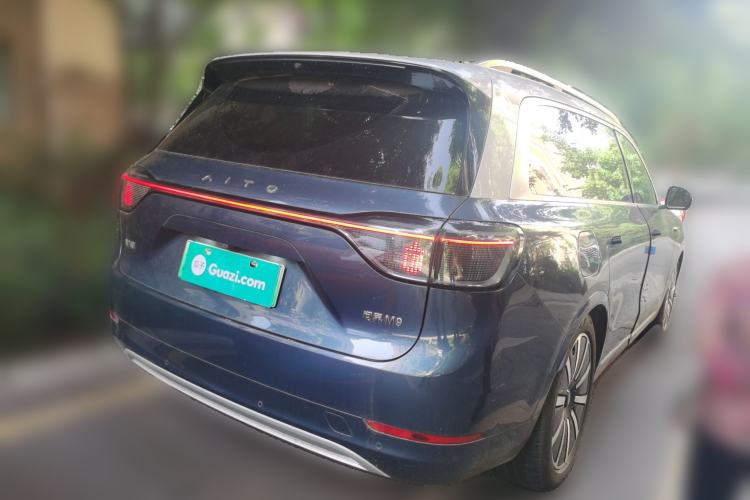 Used Hima AITO M9 2024 Range-Extended Max Edition 42 kWh 6-Seater Version Rear Right 45 Deg