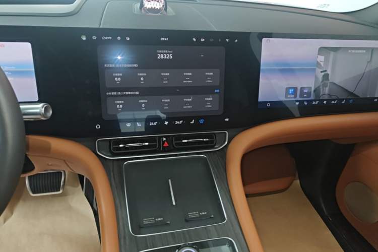 Used Hima AITO M9 2024 Range-Extended Ultra Version 42 kWh 6-Seater Model Audio And AC Panel