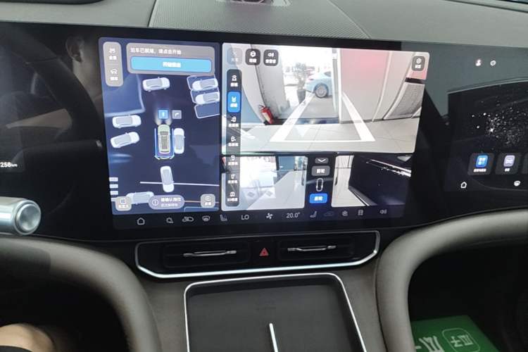 Used Hima AITO M9 2024 Range-Extended Ultra Version 52 kWh 6-Seater Model Audio And AC Panel