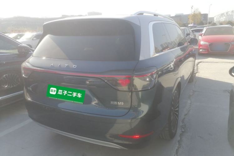 Used Hima AITO M9 2024 Range-Extended Ultra Version 52 kWh 5-Seater Model Rear Right 45 Deg