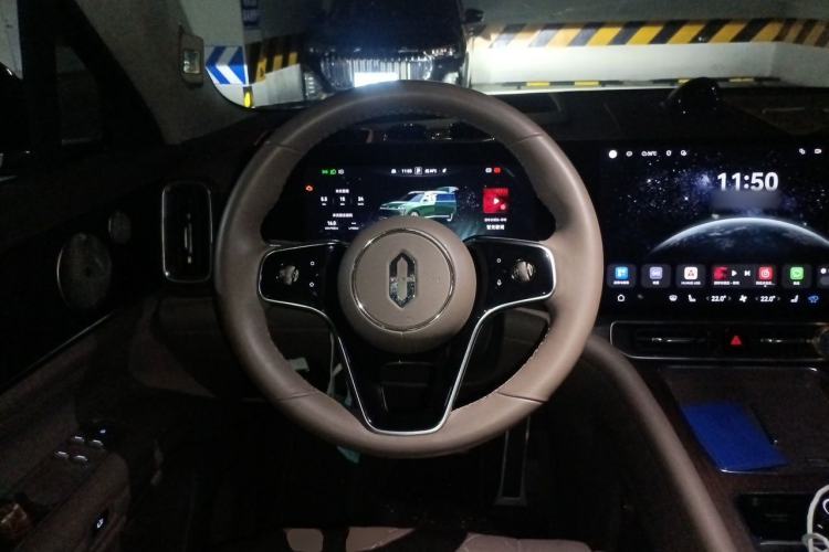 Used Hima AITO M9 2024 Range-Extended Ultra Version 52 kWh 5-Seater Model Steering Wheel