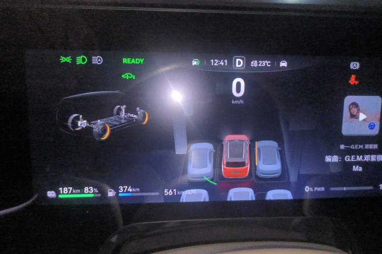 Used Hima AITO M9 2024 Range-Extended Ultra Version 42 kWh 6-Seater Model Instrument Cluster