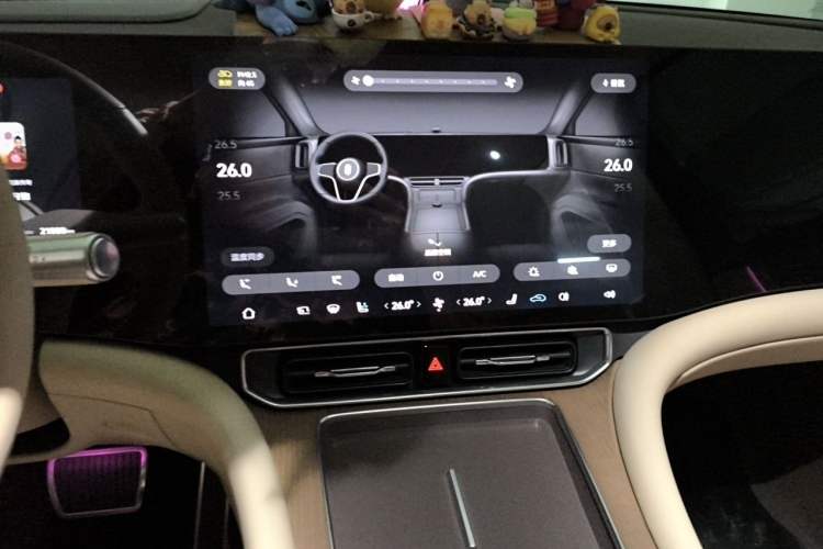 Used Hima AITO M9 2024 All-Electric Ultra Version 100 kWh 6-Seater Model Audio And AC Panel