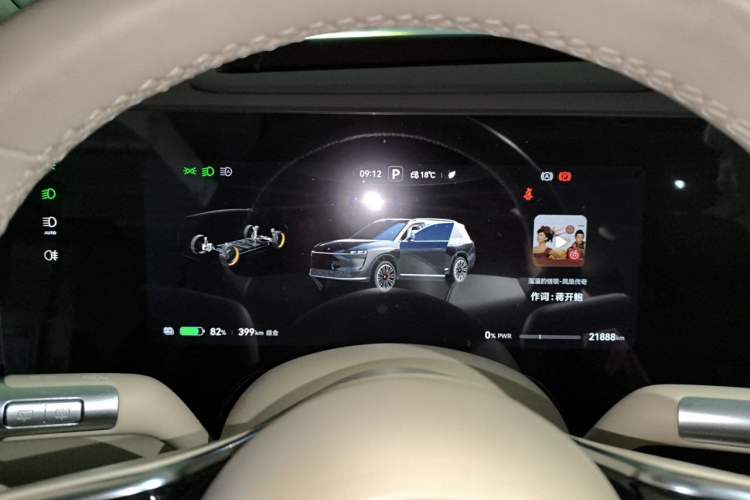 Used Hima AITO M9 2024 All-Electric Ultra Version 100 kWh 6-Seater Model Instrument Cluster