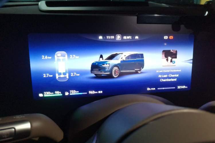 Used Hima AITO M9 2024 Range-Extended Ultra Version 52 kWh 5-Seater Model Instrument Cluster