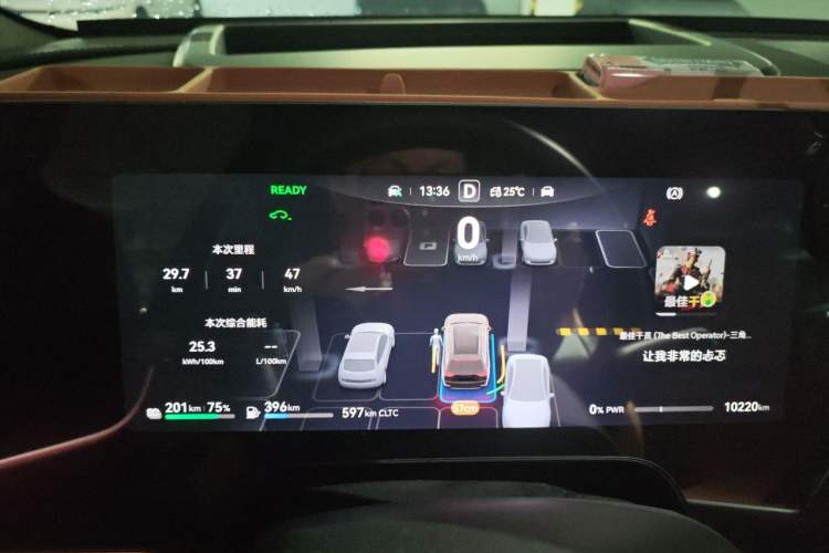 Used Hima AITO M9 2025 Extended-Range Ultra Version 52 kWh 6-Seater Instrument Cluster