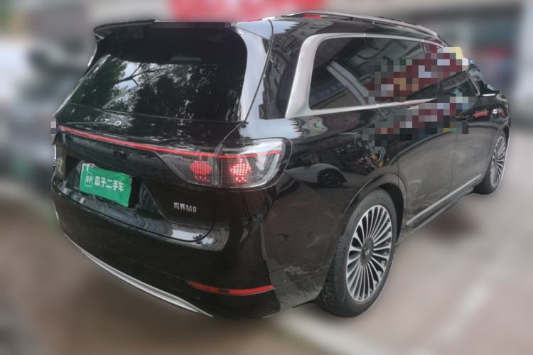 Used Hima AITO M9 2025 Extended-Range Ultra Version 52 kWh 6-Seater Rear Right 45 Deg
