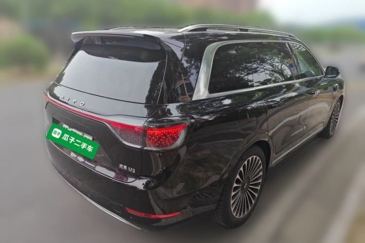 Used Hima AITO M9 2025 Extended-Range Ultra Version 52 kWh 6-Seater Rear Right 45 Deg