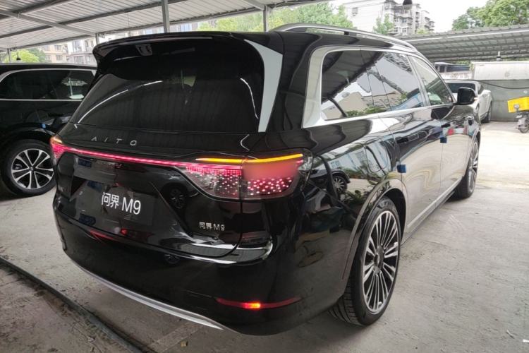 Used Hima AITO M9 2025 Model Range-Extended Ultra Edition 52kWh 6-seater (896-line LiDAR) Rear Right 45 Deg