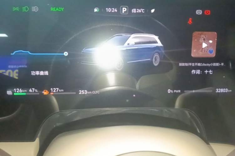 Used Hima AITO M9 2025 Extended-Range Ultra Version 52 kWh 6-Seater Instrument Cluster