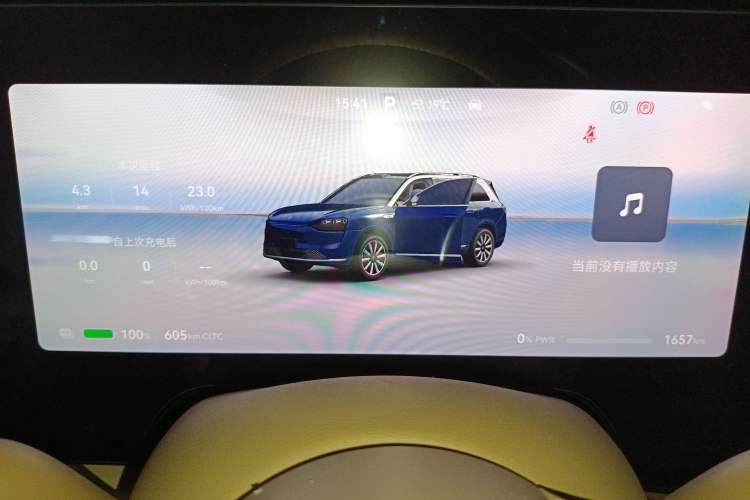 Used Hima AITO M9 2025 All-Electric Max Version 100 kWh 6-Seater Odometer Close Up