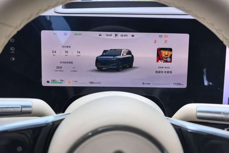Used Hima AITO M9 2025 Extended-Range Ultra Version 52 kWh 6-Seater Odometer Close Up