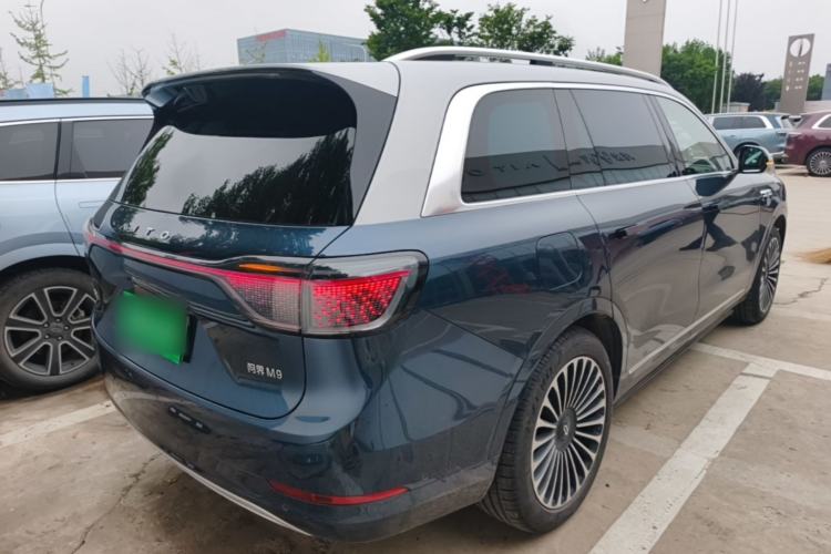 Used Hima AITO M9 2025 Extended-Range Ultra Version 52 kWh 6-Seater Rear Right 45 Deg