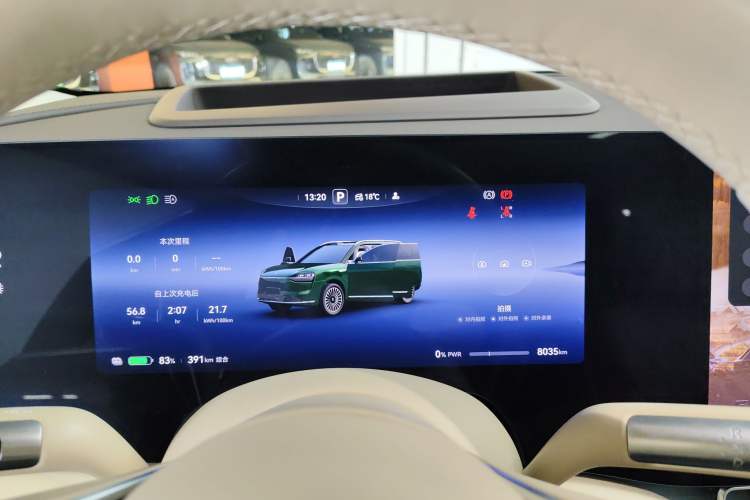 Used Hima AITO M9 2025 Pure Electric Ultra Version 100 kWh 6-Seater Model Instrument Cluster