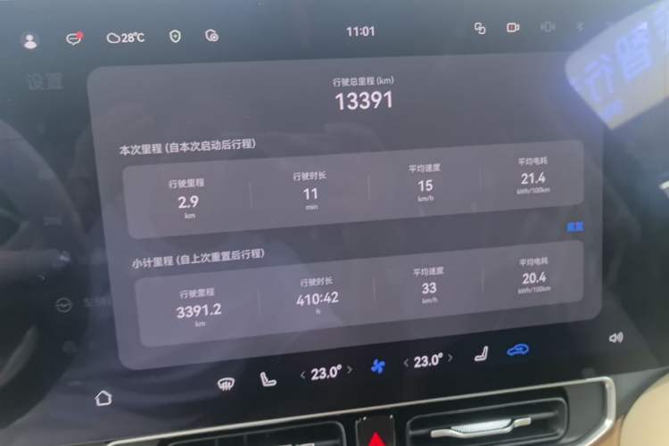 Used Hima AITO M9 2025 Pure Electric Ultra Version 100 kWh 6-Seater Model Instrument Cluster