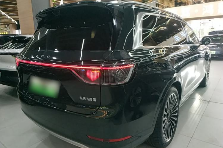 Used Hima AITO M9 2025 Pure Electric Ultra Version 100 kWh 6-Seater Model Rear Right 45 Deg