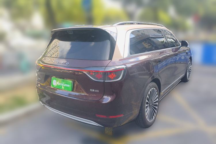 Used Hima AITO M9 2025 Extended-Range Ultra Version 52 kWh 6-Seater Rear Right 45 Deg