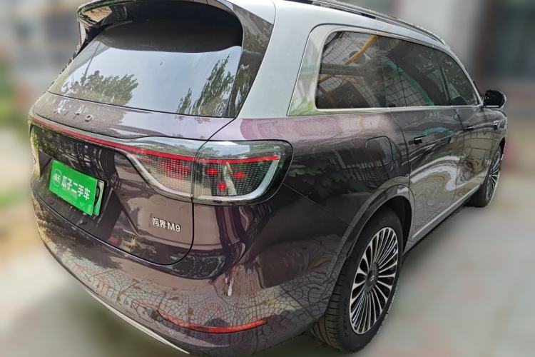 Used Hima AITO M9 2025 Extended-Range Ultra Version 52 kWh 6-Seater Rear Right 45 Deg