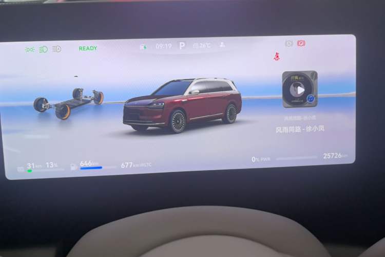 Used Hima AITO M9 2025 Extended-Range Ultra Version 52 kWh 6-Seater Instrument Cluster
