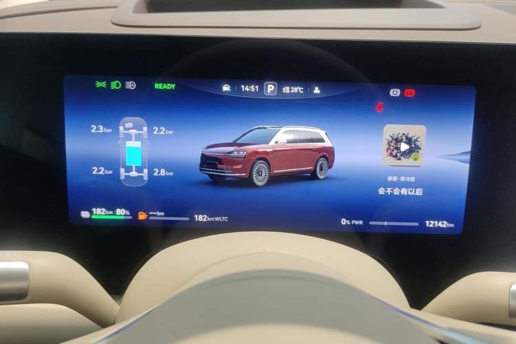 Used Hima AITO M9 2025 Extended-Range Ultra Version 52 kWh 6-Seater Instrument Cluster