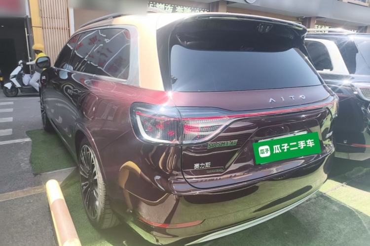 Used Hima AITO M9 2025 Pure Electric Ultra Version 100 kWh 6-Seater Model Rear Left 45 Deg