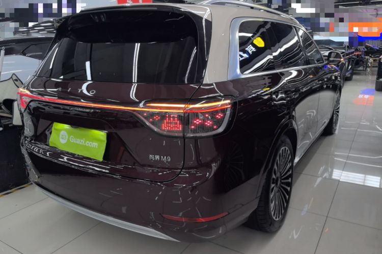 Used Hima AITO M9 2025 Extended-Range Ultra Version 52 kWh 6-Seater Rear Right 45 Deg