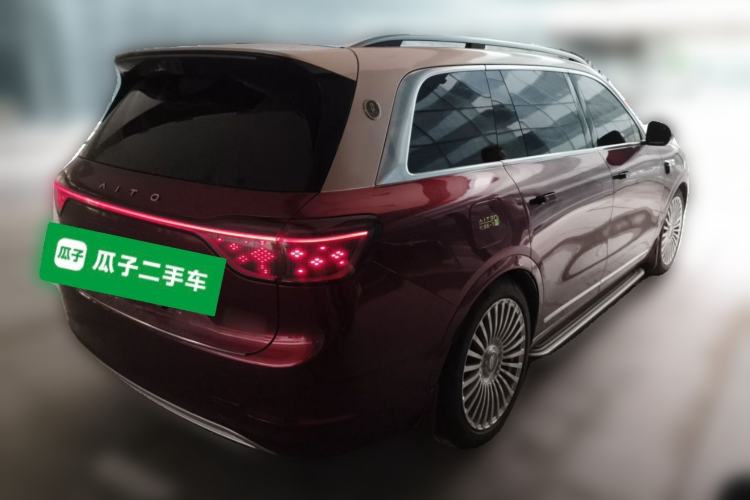 Used Hima AITO M9 2025 Extended-Range Ultra Version 52 kWh 6-Seater Rear Right 45 Deg