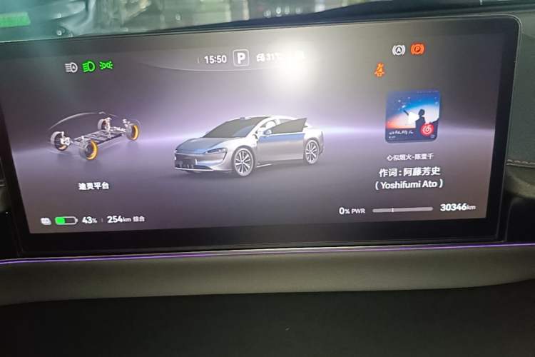 Used Hima Luxeed S7 2024 Max Rear-Drive Long-Range Intelligent Driving Version Instrument Cluster