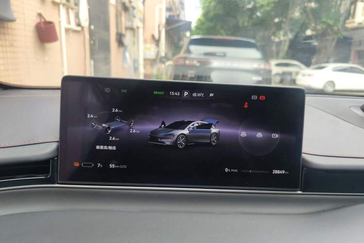 Used Hima Luxeed S7 2024 Max Rear-Drive Long-Range Intelligent Driving Version Instrument Cluster