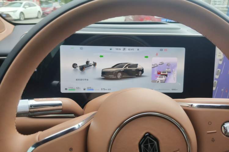 Used Hima S800 2025 Model, Pure Electric, Xinghui Deluxe Edition, 5 Seats (896-line LiDAR) Instrument Cluster