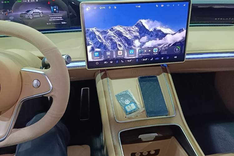 Used Hima Stelato S9 2024 All-Electric Ultra Four-Wheel-Drive Flagship Edition Audio And AC Panel