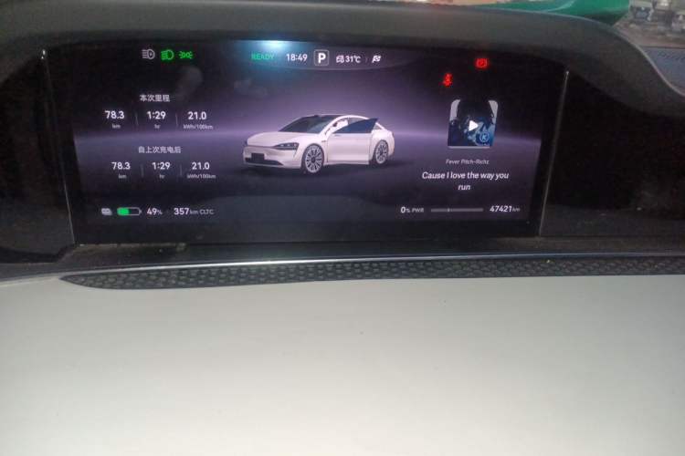 Used Hima Stelato S9 2024 All-Electric Ultra Four-Wheel-Drive Flagship Edition Odometer Close Up
