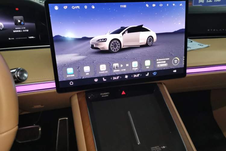 Used Hima Stelato S9 2024 All-Electric Ultra Four-Wheel-Drive Flagship Edition Audio And AC Panel