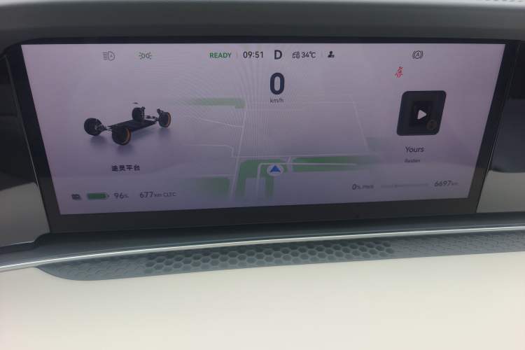Used Hima Stelato S9T 2025 Model Pure Electric Four-Wheel-Drive Ultra Instrument Cluster