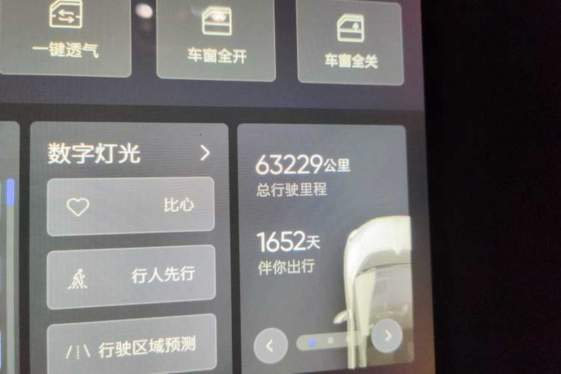 Used HiPhi X 2021 Flagship Edition 6-Seater Odometer Close Up