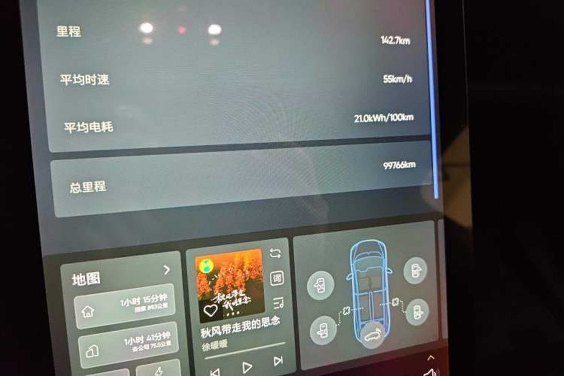 Used HiPhi X 2021 Flagship Edition 6-Seater Odometer Close Up