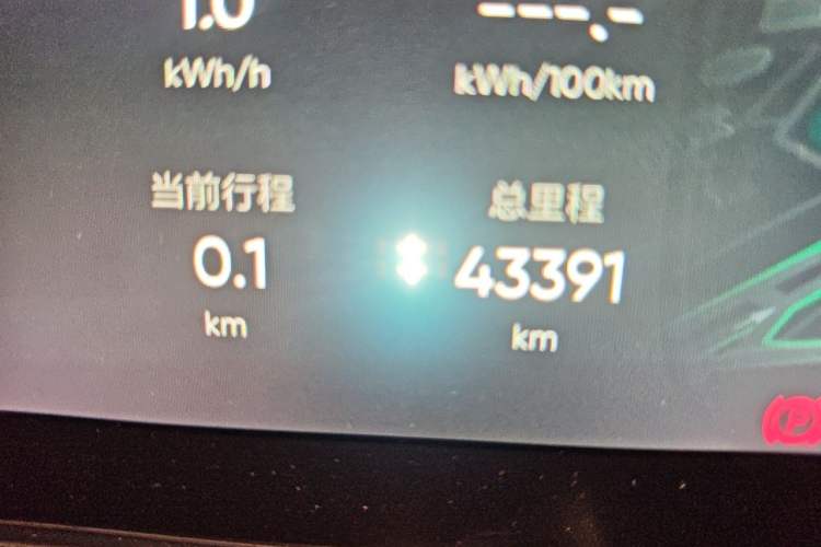 Used HiPhi X 2021 Founder Edition 6-seater Odometer Close Up