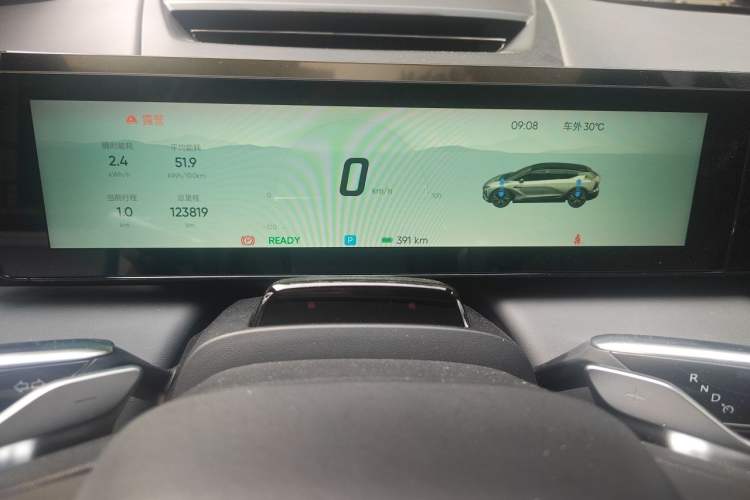 Used HiPhi X 2021 Founder Edition 4-Seater Odometer Close Up