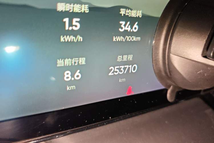 Used HiPhi X 2021 Founder Edition 6-seater Odometer Close Up