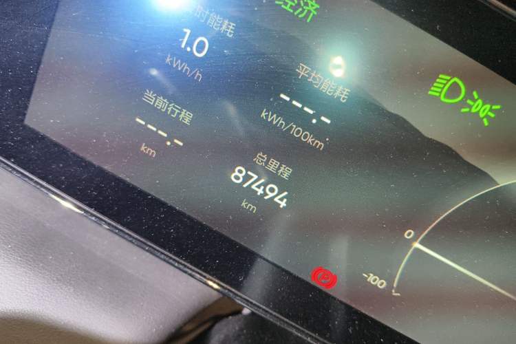 Used HiPhi X 2021 Flagship Edition 6-Seater Odometer Close Up