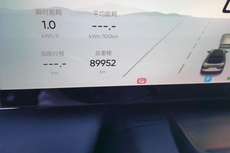 Used HiPhi X 2021 Flagship Edition 6-Seater Odometer Close Up