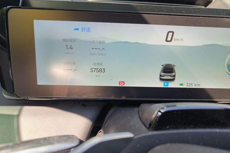 Used HiPhi X 2021 Founder Edition 6-seater Odometer Close Up